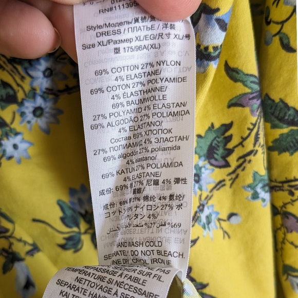 Tory Burch FLORAL PRINT TIE SHOULDER MIDI SUNDRESS IN LYONNAISE FLORAL - Picture 6 of 9